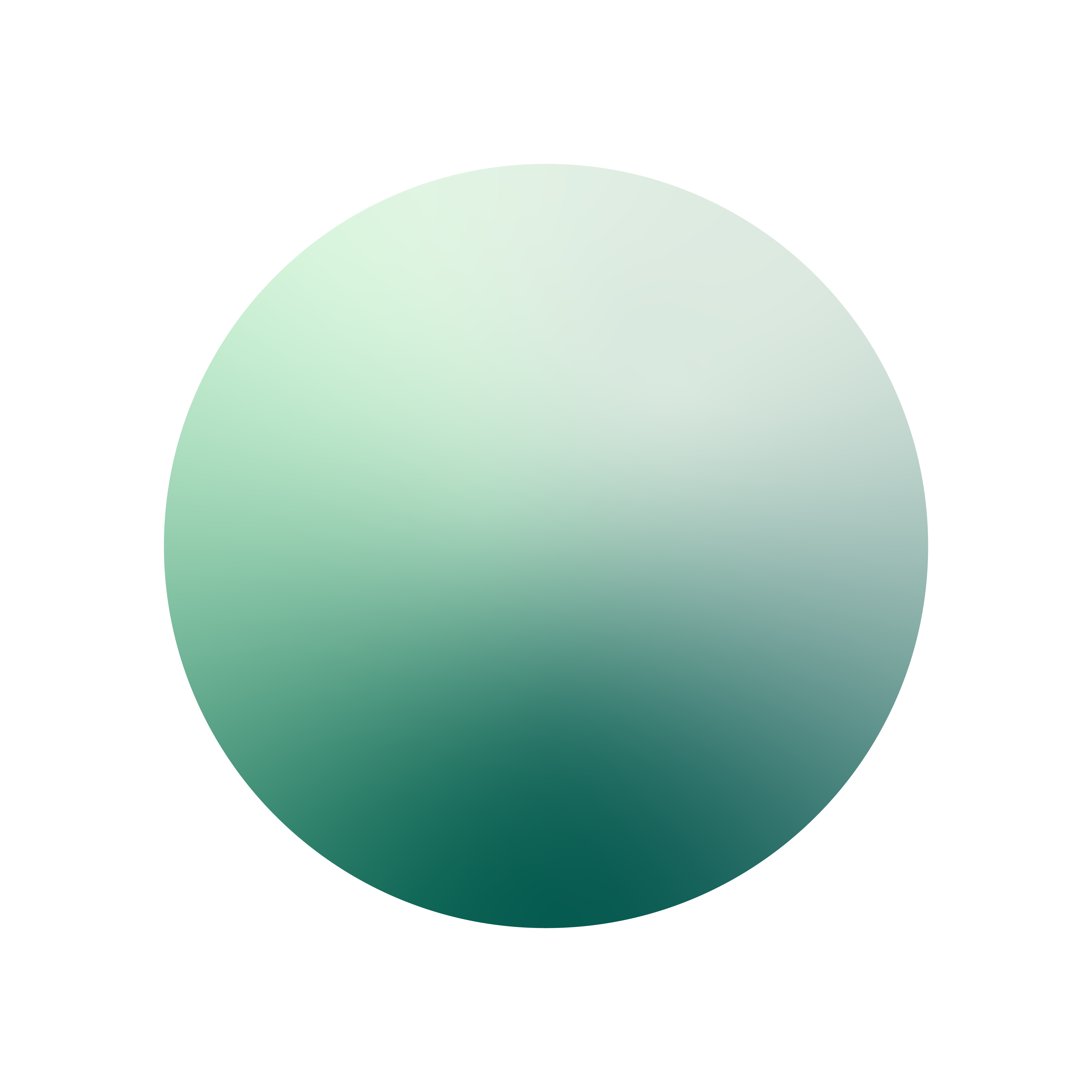 A petrol-blue ball as a symbol for health.
