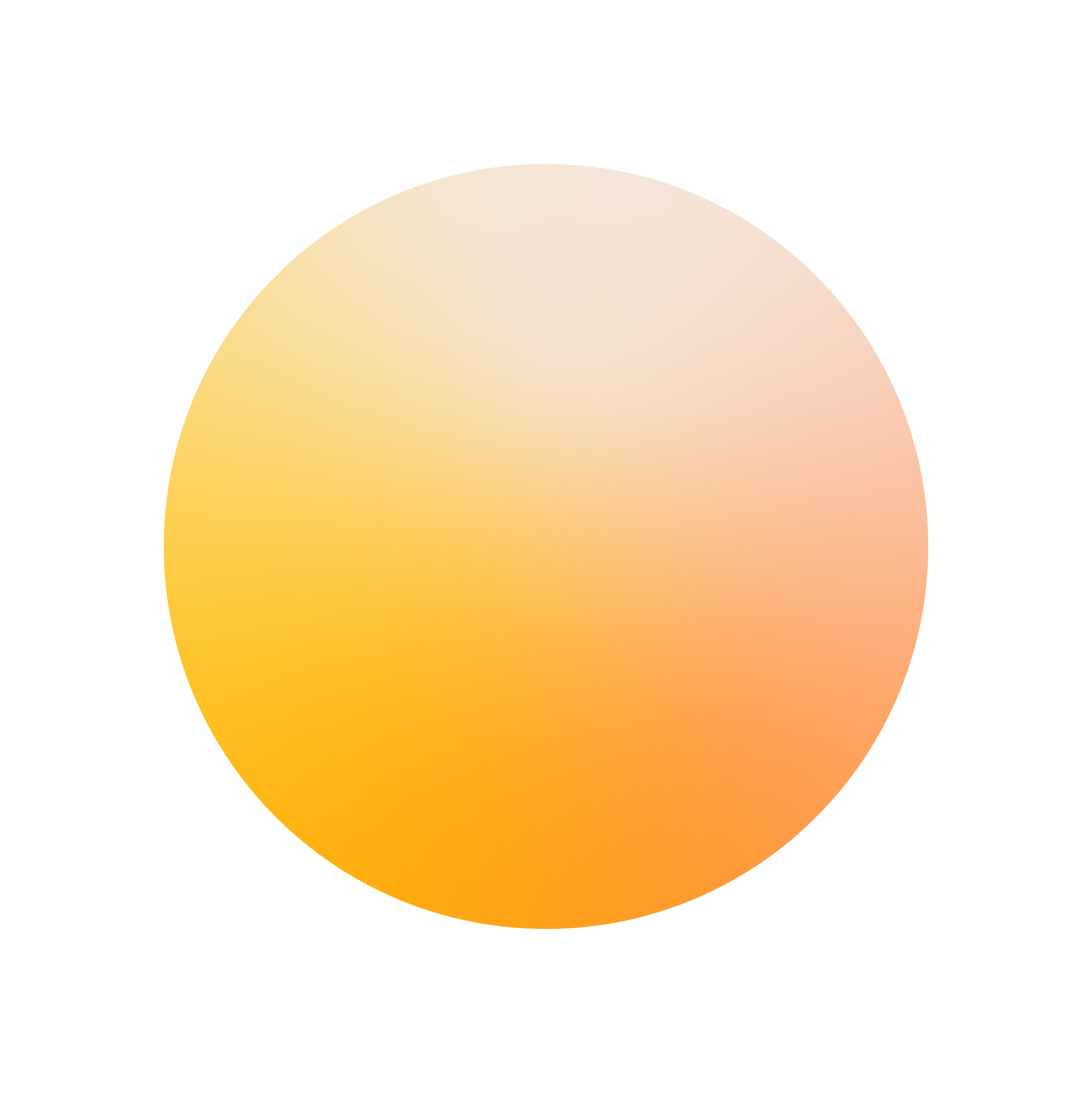 A yellow-orange ball as a symbol for joy.