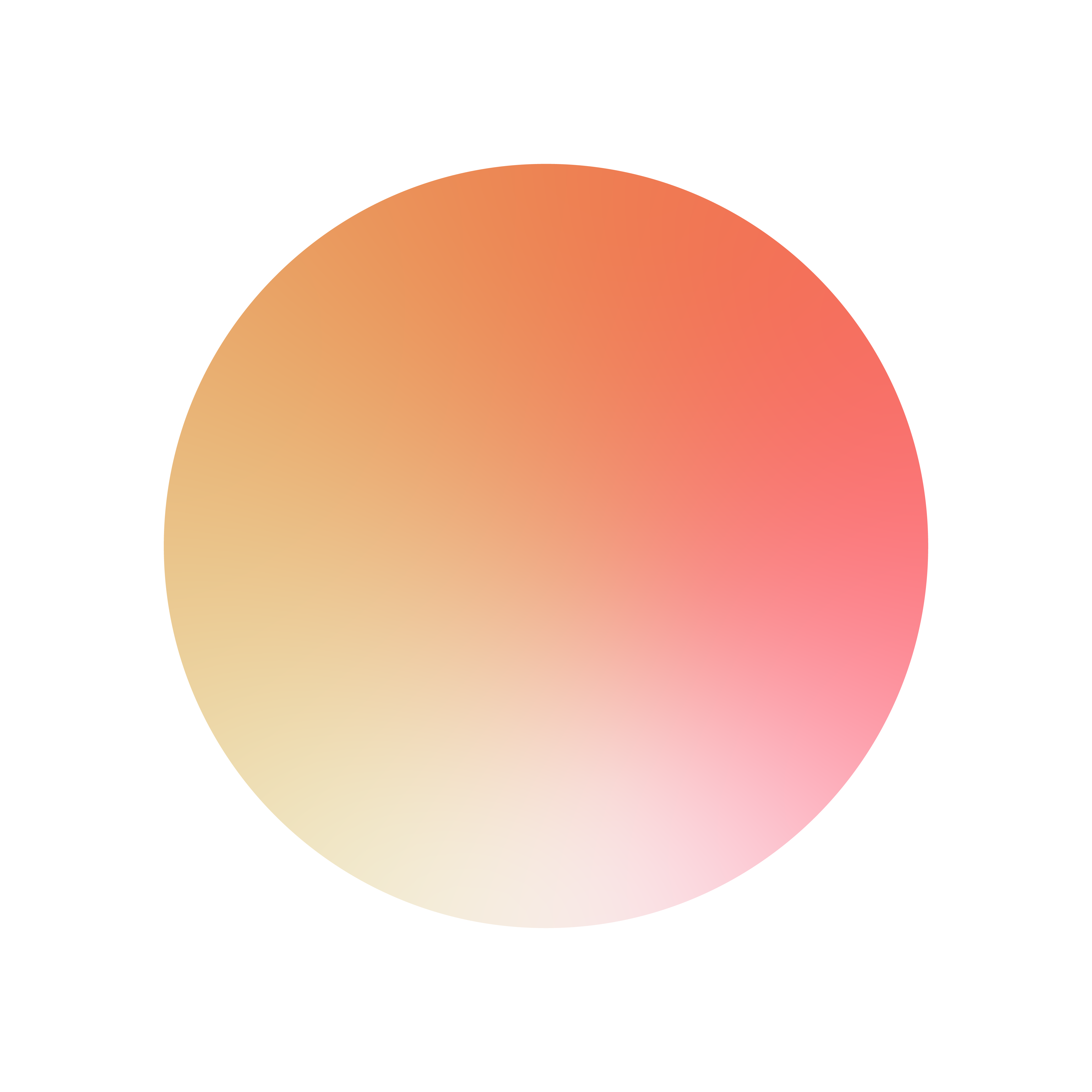 A red-orange ball as a symbol for love.